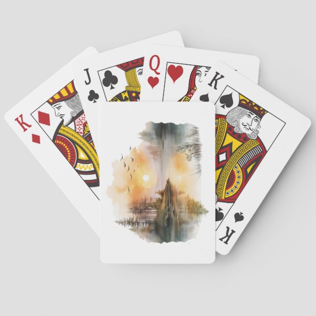 Cartes Carte de jeu Lake Scene (dos)
