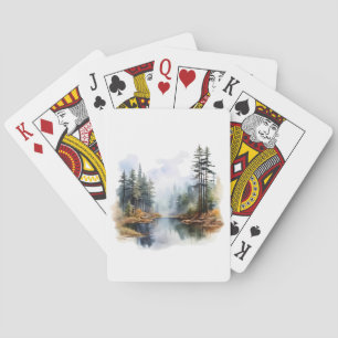 Cartes Carte de jeu Lake Scene