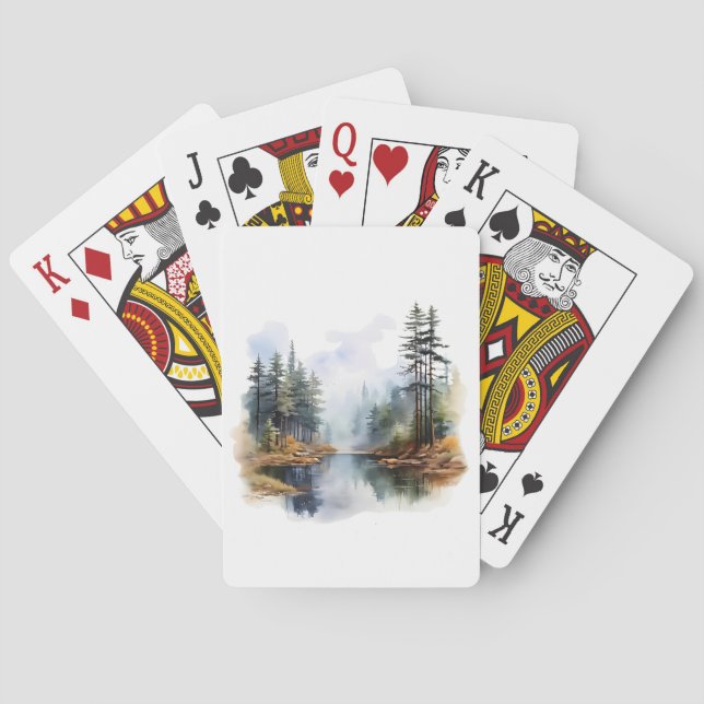 Cartes Carte de jeu Lake Scene (dos)