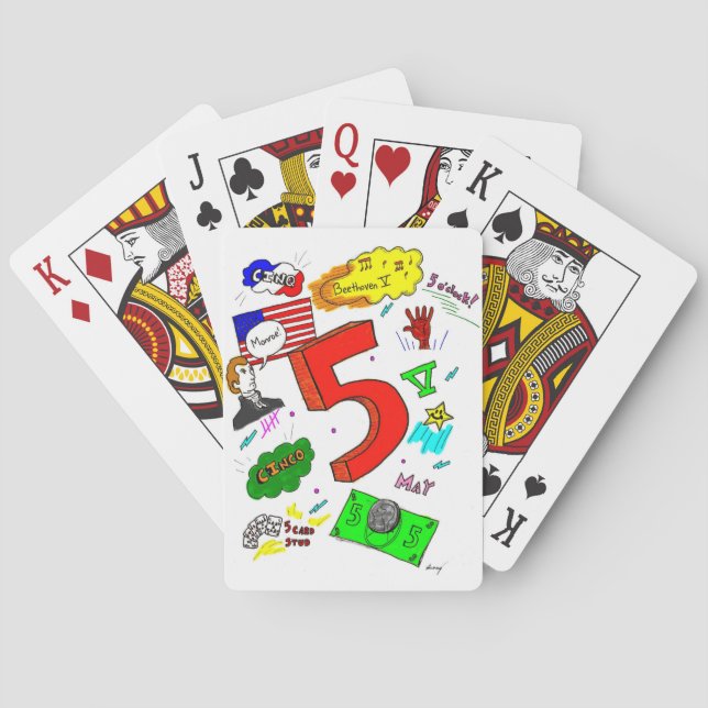 Cartes Carte de jeu Ode à cinq (dos)