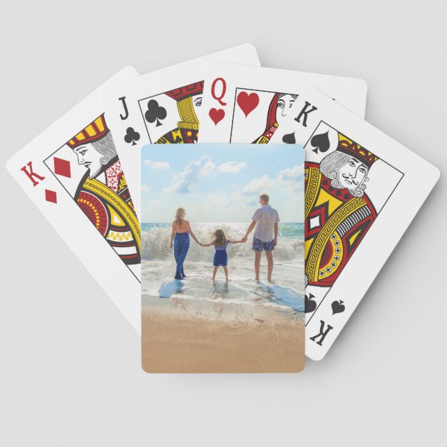 Cartes Carte de jeu photo personnalisée Cadeau avec vos p (dos)