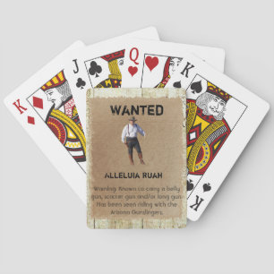 Cartes Carte de jeu Recherchée - Alleluia Ruah