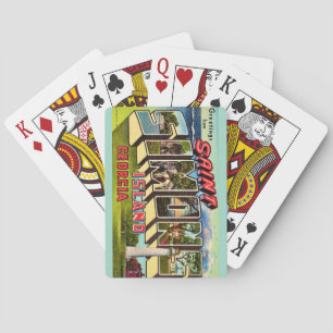 Cartes Carte de jeu Retro St Simons Island