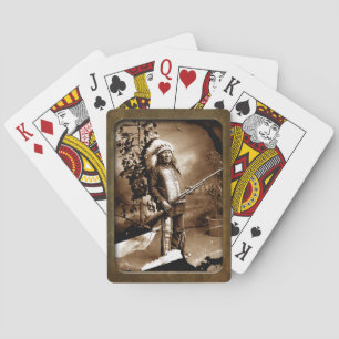 Cartes Carte de jeu vintage amérindienne