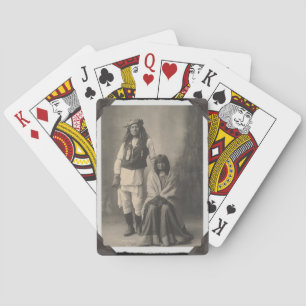 Cartes Carte de jeu vintage amérindienne