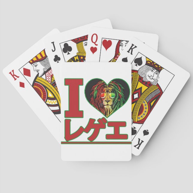 Cartes Carte japonaise de jeu de reggae (dos)