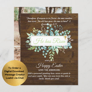 Cartes catholiques de PÂQUES Citation de versets r