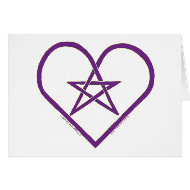 Cartes celtiques de conception de coeur de (Devant horizontal)