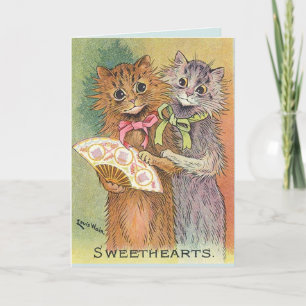 CARTES CHAT ROMANTIQUE D'ANNIVERSAIRE