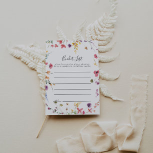 Cartes Classic Colorful Wild Floral Liste des seau