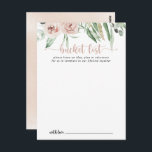Cartes Classic Rose Rose Rose Mariage Liste des se<br><div class="desc">Ces cartes classiques de mariage rose rose roux sont l'activité idéale pour une réception de mariage rustique ou une douche nuptiale. Le design est composé d'élégantes aquarelles rose roux et de feuillage vert, soigneusement assemblés en de beaux bouquets. Modifier le libellé pour convenir à tout événement de vie. Le panneau...</div>