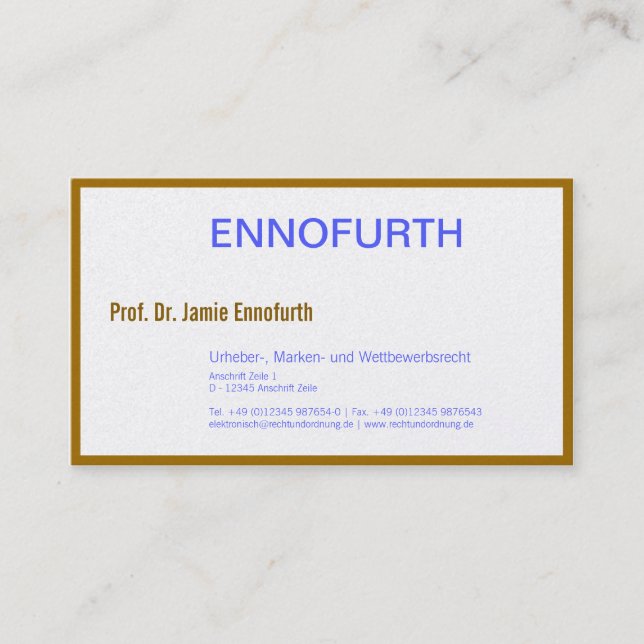 Cartes classiques du procureur (Devant)