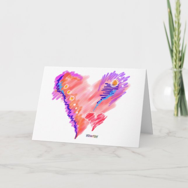 CARTES - Coeur senti (Devant)