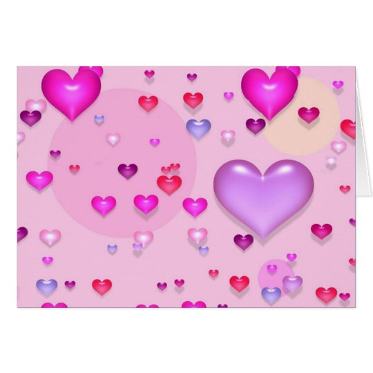 Cartes Coeurs roses pour la Saint-Valentin -