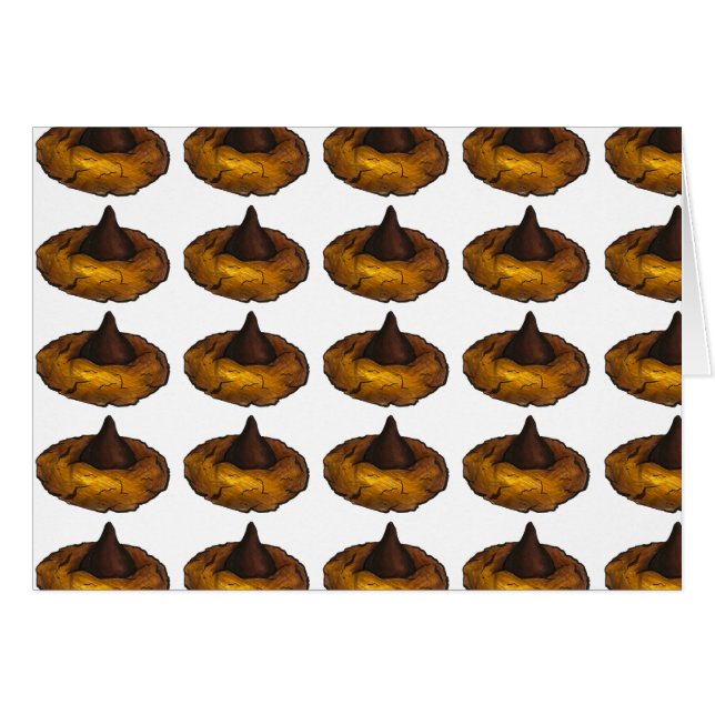 Cartes-cookies Fleur de beurre d'arachide chocolat (Devant horizontal)