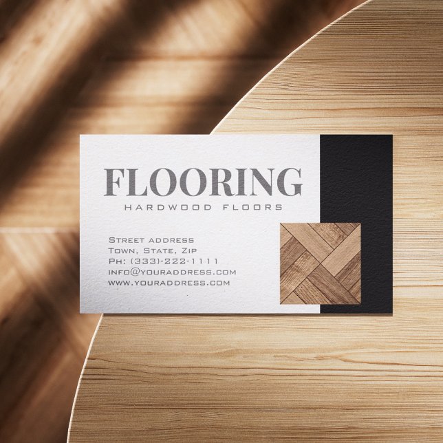 Cartes Cool en bois/parquet (Perfect for business)