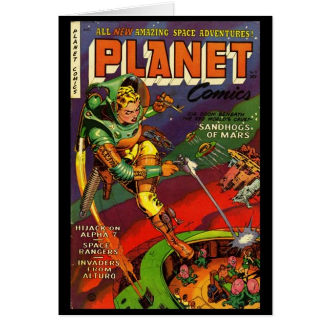 Cartes Couvertures de Bandes Dessinées Vintage (Devant)