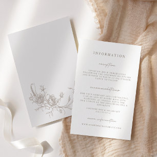 Cartes d'accompagnement de mariage élégantes vinta