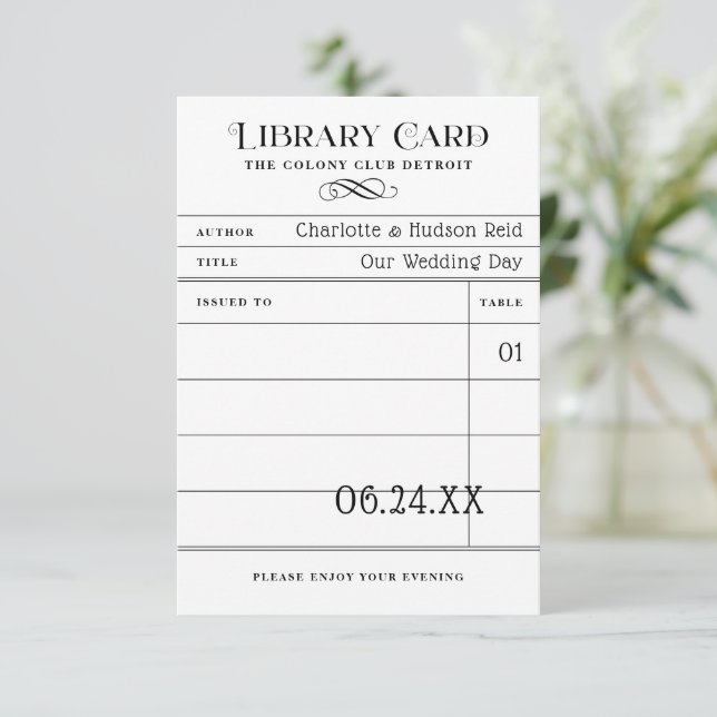 Cartes d'accompagnement de mariage en forme de car (Debout devant)