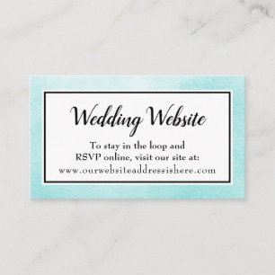 Cartes d'accompagnement de site web de mariage à l