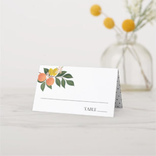 Cartes d'accompagnement de verdure d'agrumes