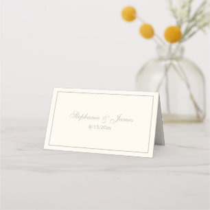 Cartes d'accompagnement simples en gris moyen avec