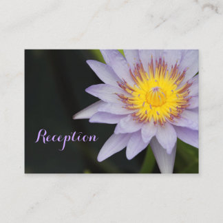 Cartes d'accueil de mariage violet Lotus