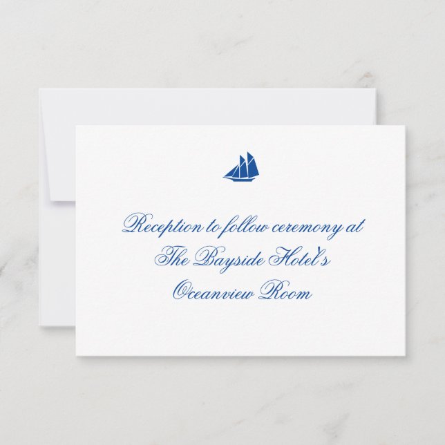 Cartes d'accueil "En mer" (Devant)