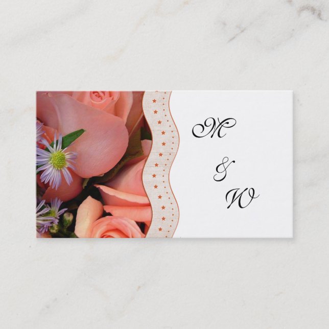CARTES D'ADRESSE MARIAGE DESIGNER (Devant)
