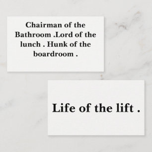 Cartes d'affaire louche