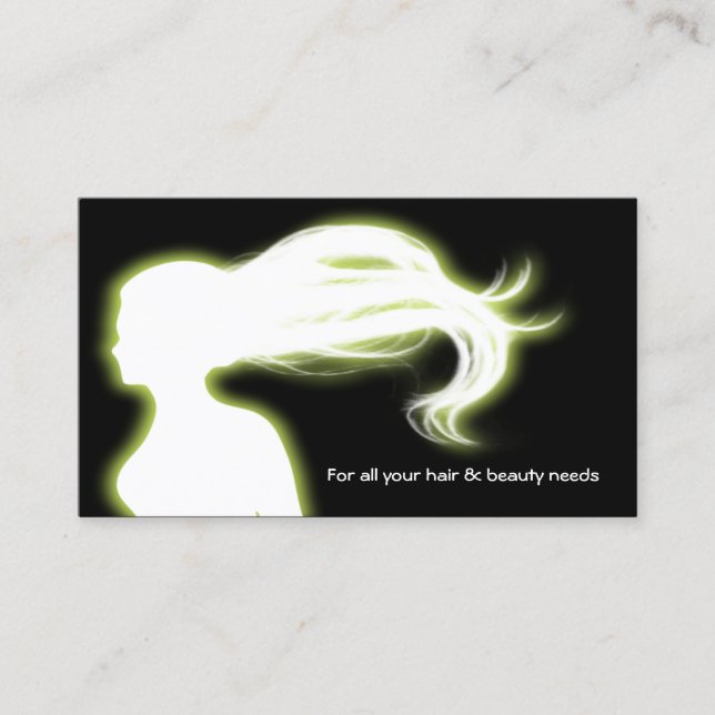 Cartes d'affaires green Hair Salon (Devant)