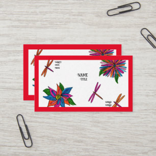 Cartes d'affaires Jardin coloré