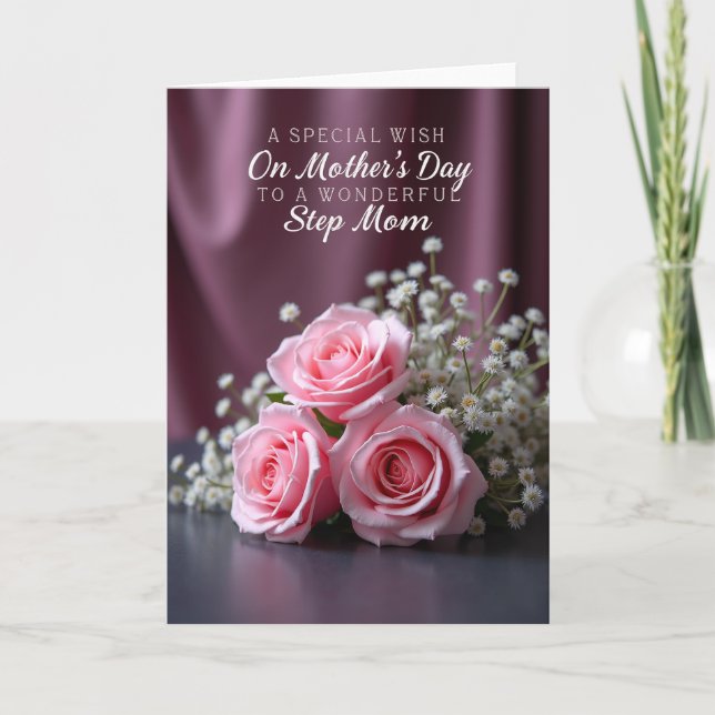 Cartes d'affection Roses roses (Devant)