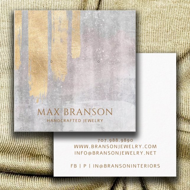 Cartes d'affichage Abstraites Gold Pink Jewelry De (Créateur téléchargé)