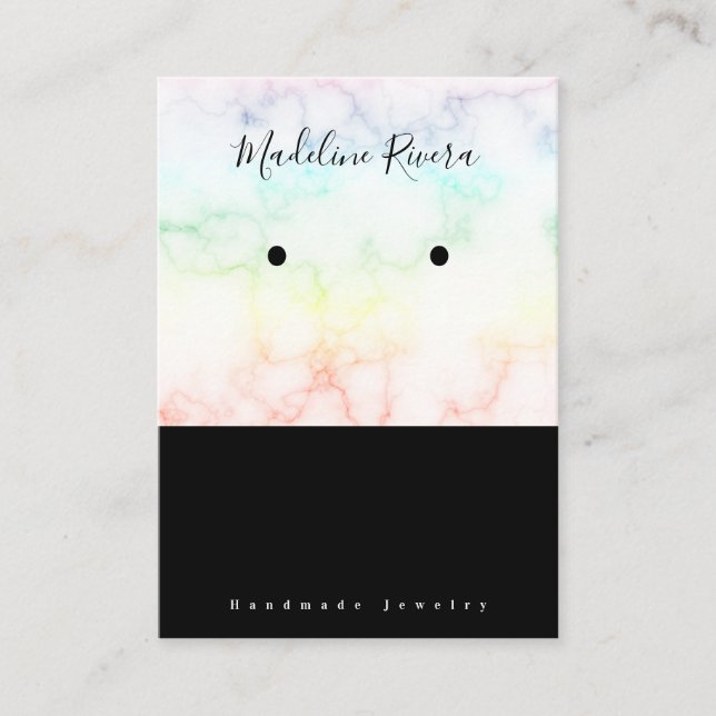 Cartes d'affichage artisanales en marbre (Devant)