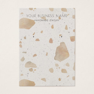 Cartes d'affichage Brown Gris Terrazzo