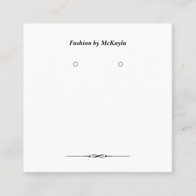 Cartes d'affichage Carré classique personnalisées (Devant)