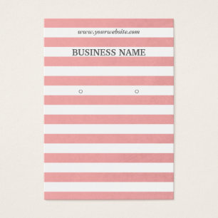 Cartes d'affichage Classy Pink Stripes