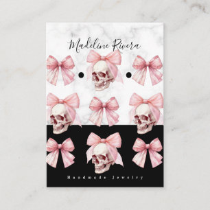 Cartes d'affichage de l'oreille artisanale gothiqu