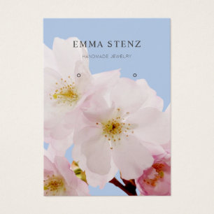 Cartes d'affichage de l'oreille des fleurs de ceri