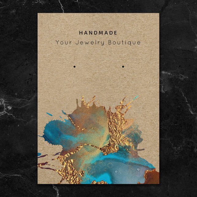 Cartes d'affichage de l'oreille moderne en encre b (Créateur téléchargé)