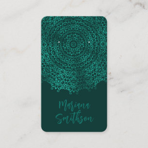 Cartes d'affichage élégantes et turquoise Mandala