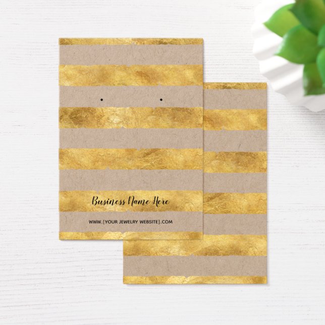 Cartes d'affichage haute qualité Kraft & Gold Foil (Bureau)