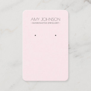 Cartes d'affichage minimal Pastel Rose rose