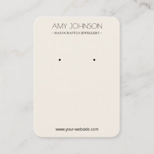 Cartes d'affichage minimal simple Pastel Cream