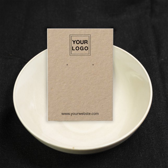 Cartes d'affichage personnalisées du logo Kraft (Créateur téléchargé)