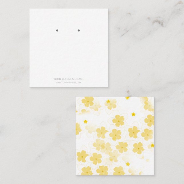 Cartes d'affichage personnalisées Frangipani (Devant / Derrière)