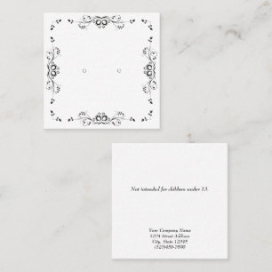 Cartes d'affichage personnalisées Vintage Floral F