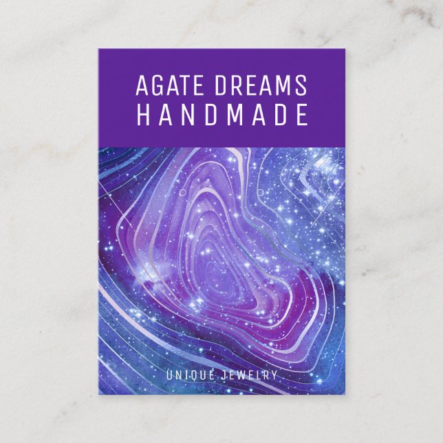 Cartes d'affichage pour bijoux de code QR d'entrep (Devant)