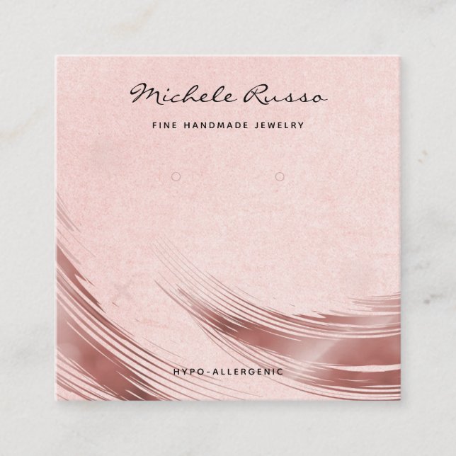Cartes d'affichage pour bijoux Rosegold de code QR (Devant)